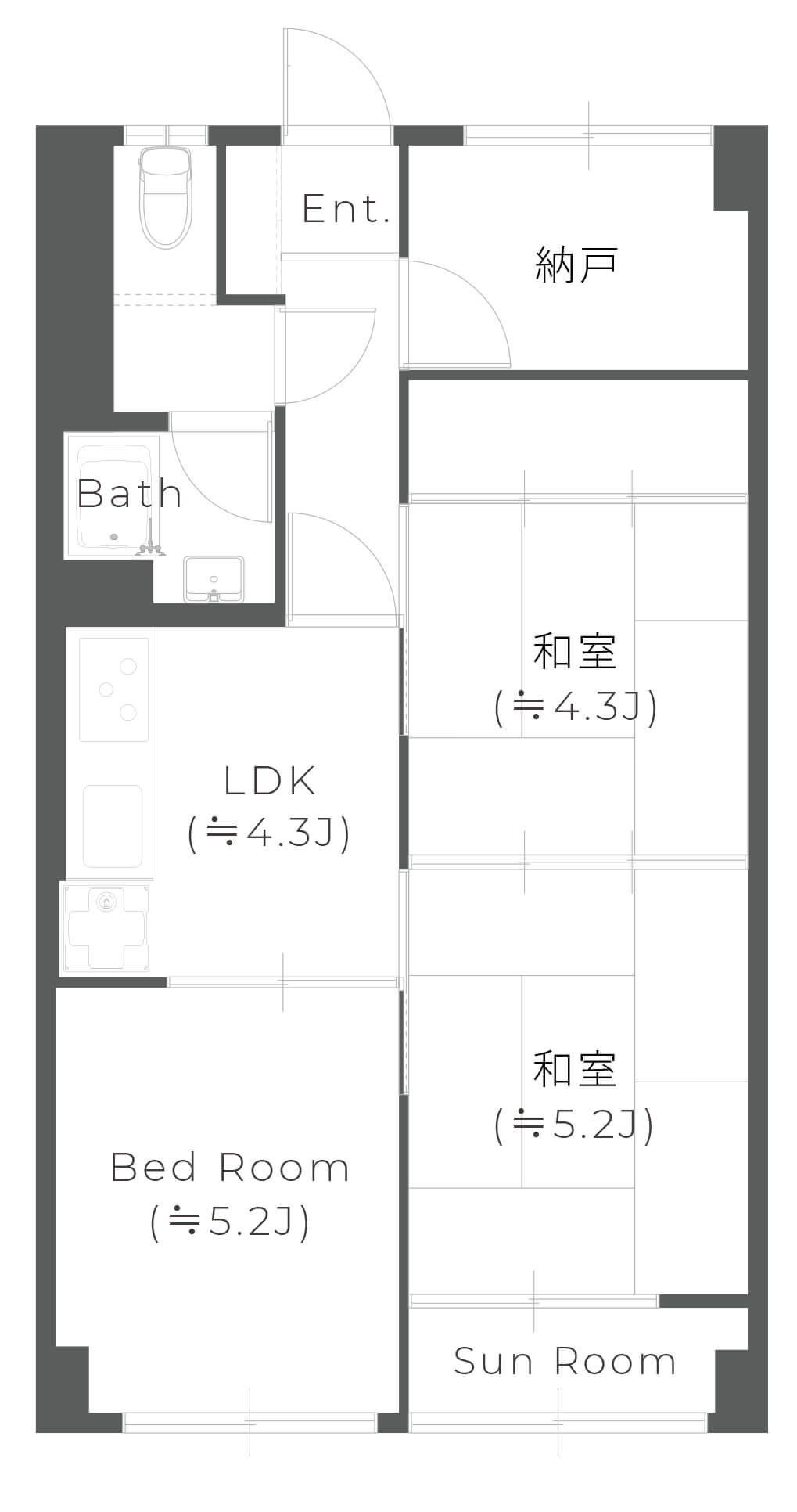 リノベーション前の間取り